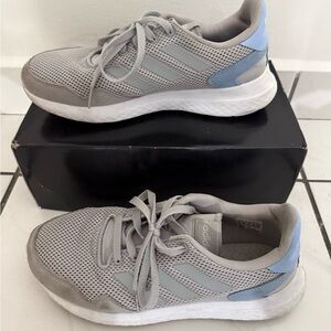 Adidas Light Gray Athletic Shoes